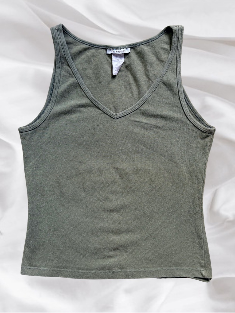 ‼️SOLD‼️Y2K Sage Green Tank Top